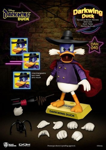 DARKWING DUCK - Darkwing Duck Dynamic 8ction Heroes Action Figure Beast Kingdom - Imagen 9 de 10