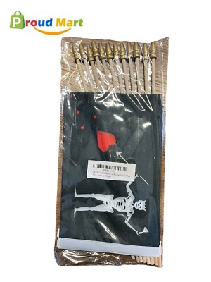 Lot of 12 Newperlite Blackbeard Pirate Edward Teach Stick Flag Small Hand Held