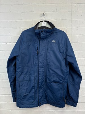 Trespass | Navy Blue Full Zip High Neck Waterproof Windbreaker Jacket Small #CS