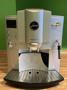 JURA Impressa E75 Kaffeemaschine VOLLAUTOMAT Defekt ESPRESSO Silber oVp 4 3 2 1