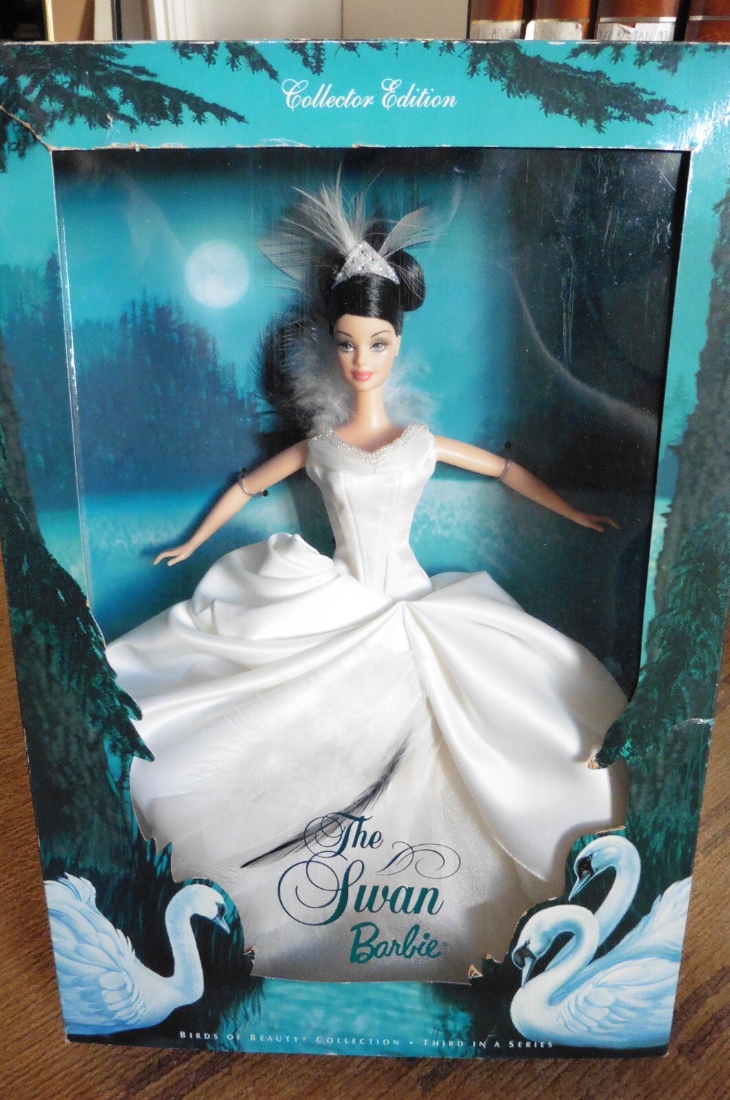 Barbie The Swan oiseau de beauté poupée de collection 2000 robe en satin