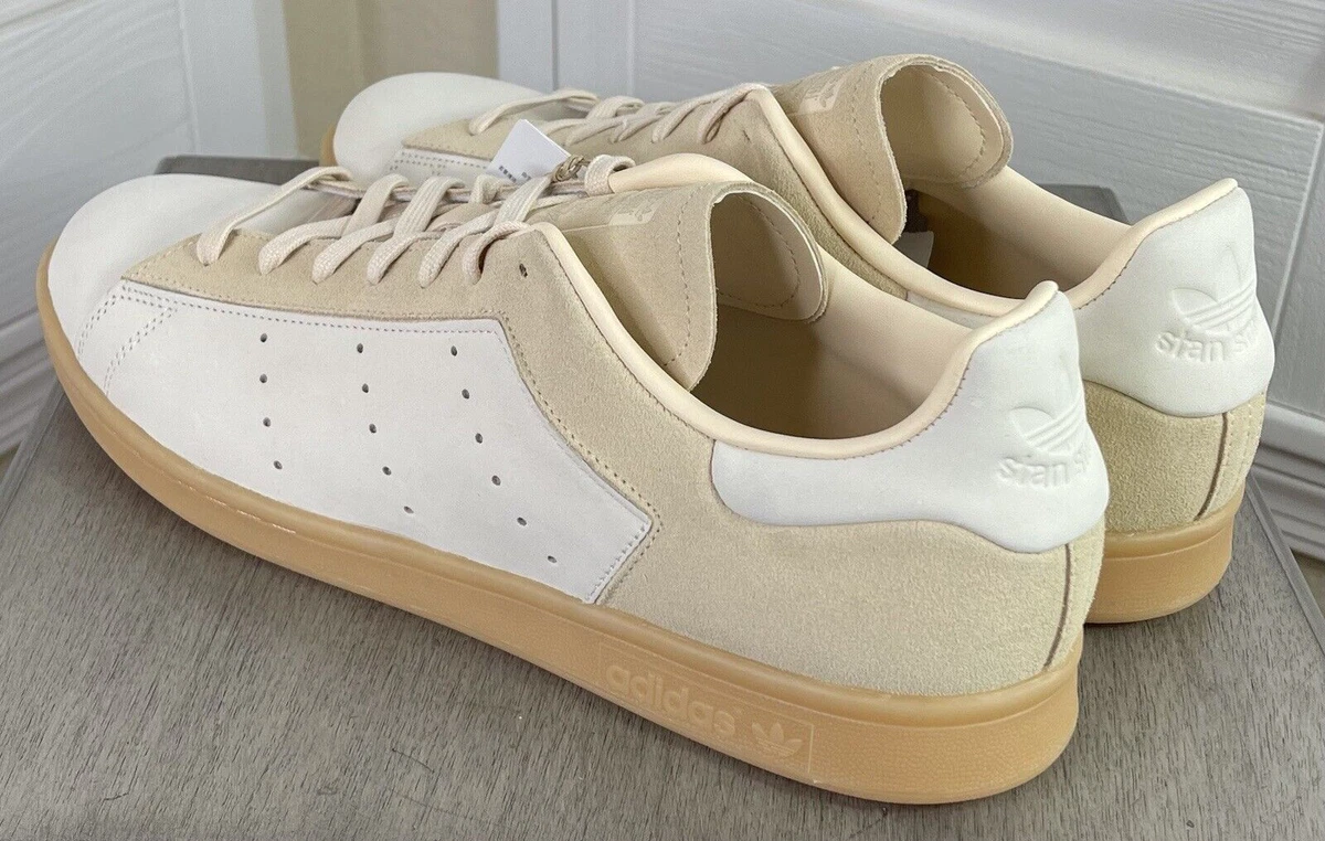 NWB Adidas Stan Smith Wonder White/Sand Strata/Gum Bottom Shoes - HQ6831 -  Men’s