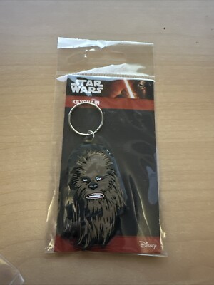 Star Wars Rubber Keychain Keyring Chewbacca OFFICIALLY