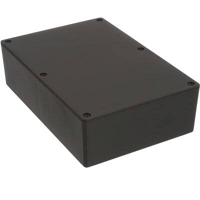 1pc HAMMOND MFG 1591XXFSBK Enclosure,Box-Lid,Desktop,ABS,UL94HB,Black,8.7x5.9x2
