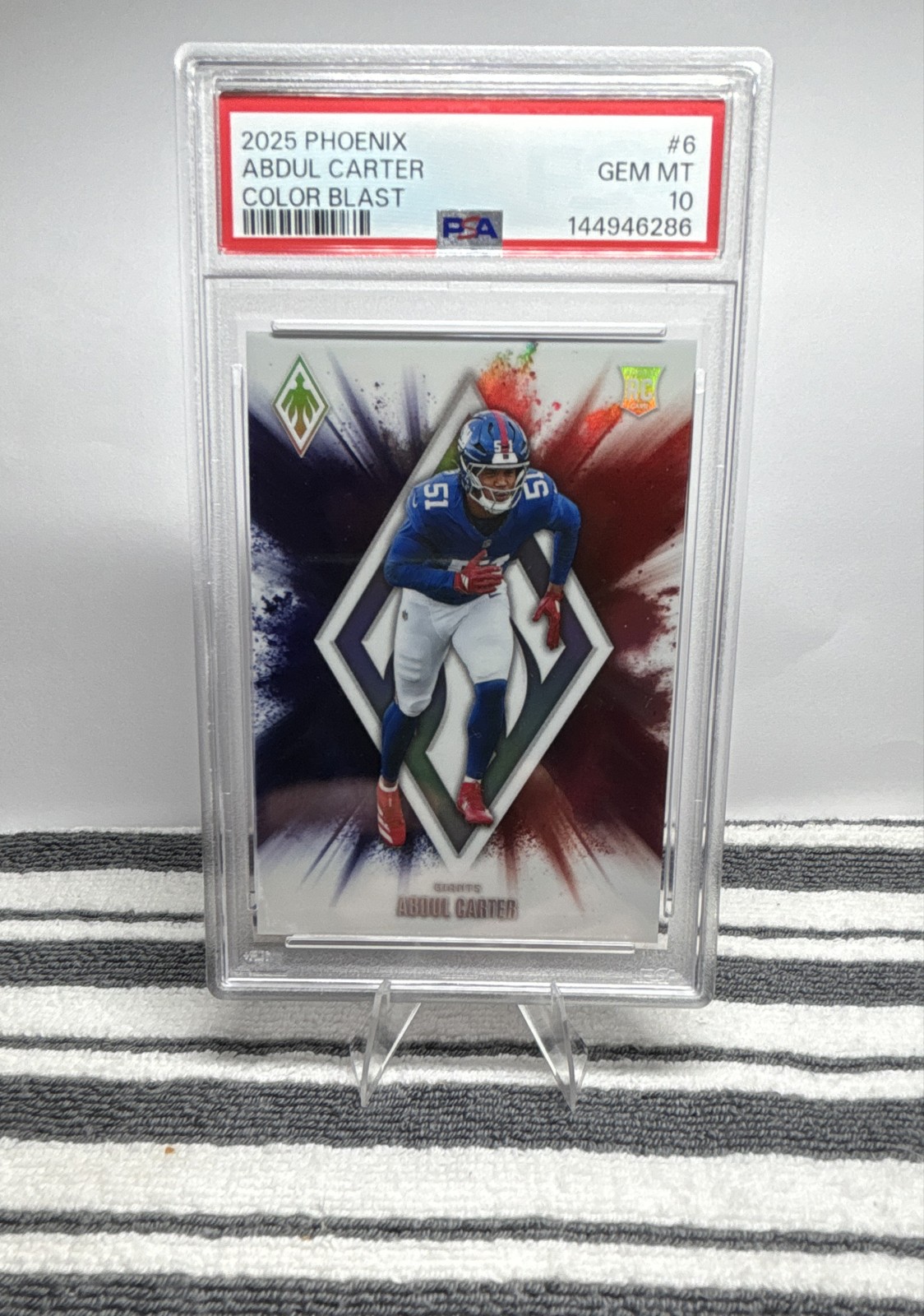 Abdul Carter Panini Phoenix Color Blast #6 Base