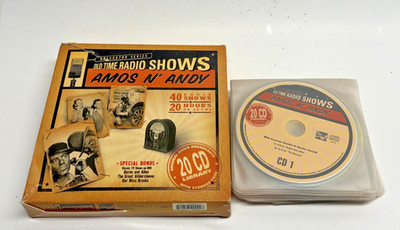 Vtg Amos N  Andy Old Time Radio Shows Original Radio Broadcasts 20 CDs Box Set