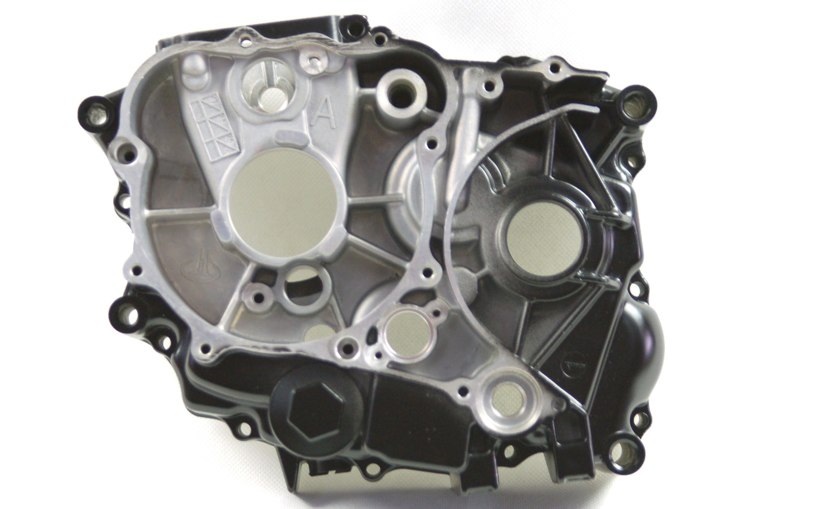 Carter moteur gauche TZ 125 en aluminium pour moto de course Yamaha