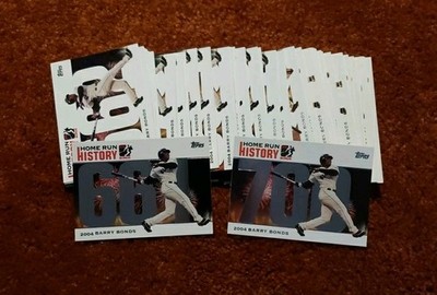 *BARRY BONDS* 2006 Topps Home Run History #661-734 (72) Card Lot All Diff. -#715