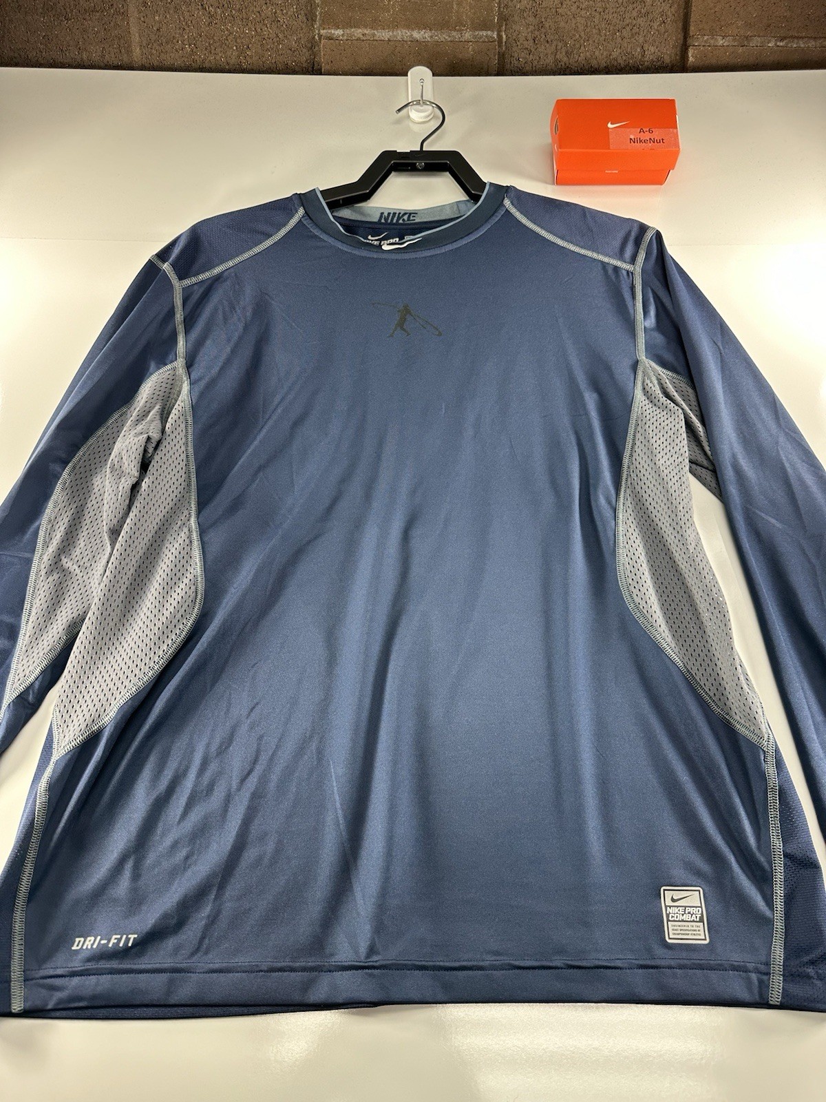 Ken Griffey Jr Nike Pro Combat Baseball Shirt Mens Size L 508392-648-image