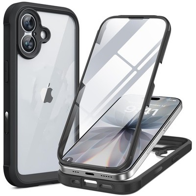 For iPhone 17 16 15 14 13 Pro Max Magnetic 360 Protection Glass Full Case Cover