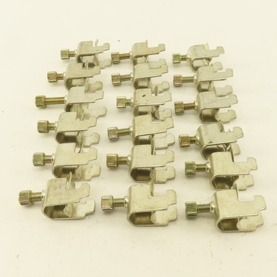 1/2'' Wide DIN Rail Mount Cable Clamp Strain Relief Lot Of 18