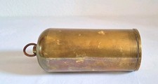 Antike W&auml;rmflasche, Fu&szlig;w&auml;rmer massives Messing & Kupfer Bettflasche