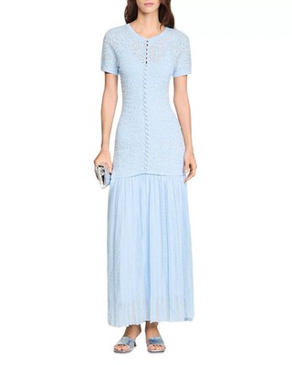 Sandro Beaded Knit Maxi Dress  Size:38/6  $725 NWT