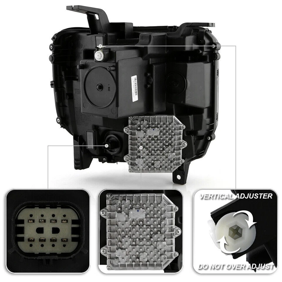 For 2016-2019 GMC Sierra 1500 Full LED Projector Headlight Left Driver Side - Image 3 of 4