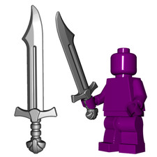 Custom Falchion Sword for Minifigures -Pick your Color -NEW Castle Knight
