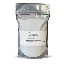 Dendritic Salt for Bath Salts & Scrubs, Fine Grain, All Natural by Soapeauty