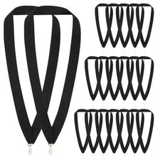 Medal Ribbons Black 20 Pieces Black Award Neck Ribbons Participation Ribbon F...