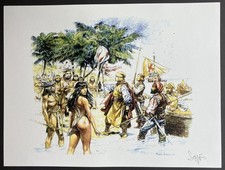 Stampa artistica erotica Paolo Eleuteri Serpieri - Indians (8) / firmata