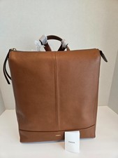 Fossil Elina Large Convertible Backpack Brown Leather 