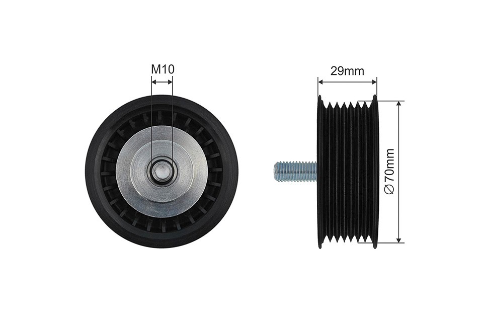 Fits NTY RNK-AU-073 V-RIBBED BELT PULLEY IDLER ⭐UK Stock⭐ - Image 5