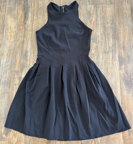 Lululemon Here to There Tank Dress Black Pockets Pleated Pickleball Tennis Sz 4