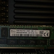 Hynix 32GB DDR4-2400 PC4-19200 2Rx4 ECC RDIMM Server Memory RAM HMA84GR7MFR4N-UH