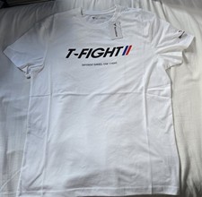 Tecnifibre T-Fight 300 Racchetta Tennis 2025 Bianca Media Maglietta Uomo Nuova Con Etichette