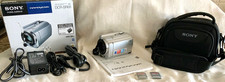 Sony Handycam DCR-SR68 Silver Video Digital Camcorder 60x Zoom 80GB HDD Case SD