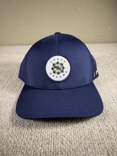 Puma Hat Cap Snap Back Navy Chase Dreams Flexfit Patch Athletic Golf Mens OSFA