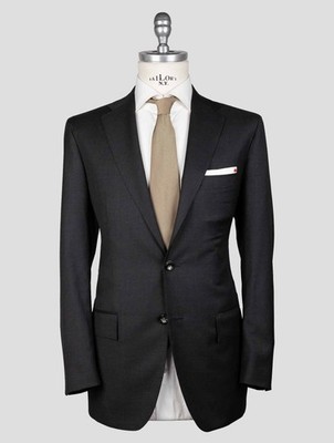 NEW KITON DARK GRAY VIRGIN WOOL SUIT US 38 - EU 48 KVZ2