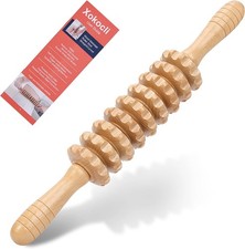 Wooden Massage Roller Tool   Deep Tissue Cellulite  Muscle Relief