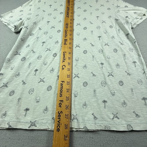 Camiseta Lucky Brand Para Hombre Grande Negra Calaveras Mágicas Estampado Oculto por Todas Partes - Imagen 5 de 7