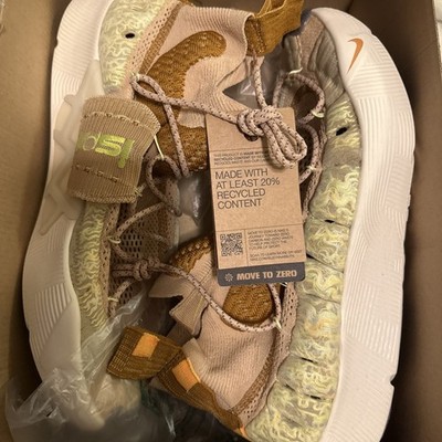 Nike Ispa Sense Flyknit Sesame Desert Ochre - CW3203-200 New Authentic Size 12