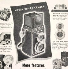 1948 Kodak Reflex Camera & Accessories Advertisement Photography Vintage E2H1