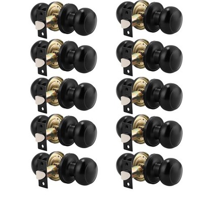 Probrico 10 Pack Round Passage Door Knob