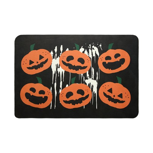 Alfombra de baño de Halloween, alfombra de baño delgada de Halloween antideslizante de secado rápido calabaza Ba... - Imagen 3 de 9