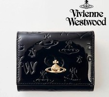 Vivienne Westwood Gamaguchi Trifold Wallet Color Black orb New