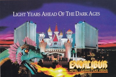 Dragon Excalibur Casino Las Vegas Nevada Postcard 1994