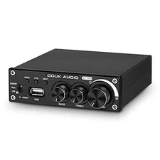 Douk Audio 320W Bluetooth 5.0 Hi-Fi Amplifier 2.0 Channel Stereo Receiver USB