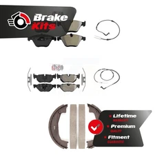 Front Rear Ceramic Brake Pads Wear Sensor Kit (5Pc) For 2008-2008 BMW 328i Sedan