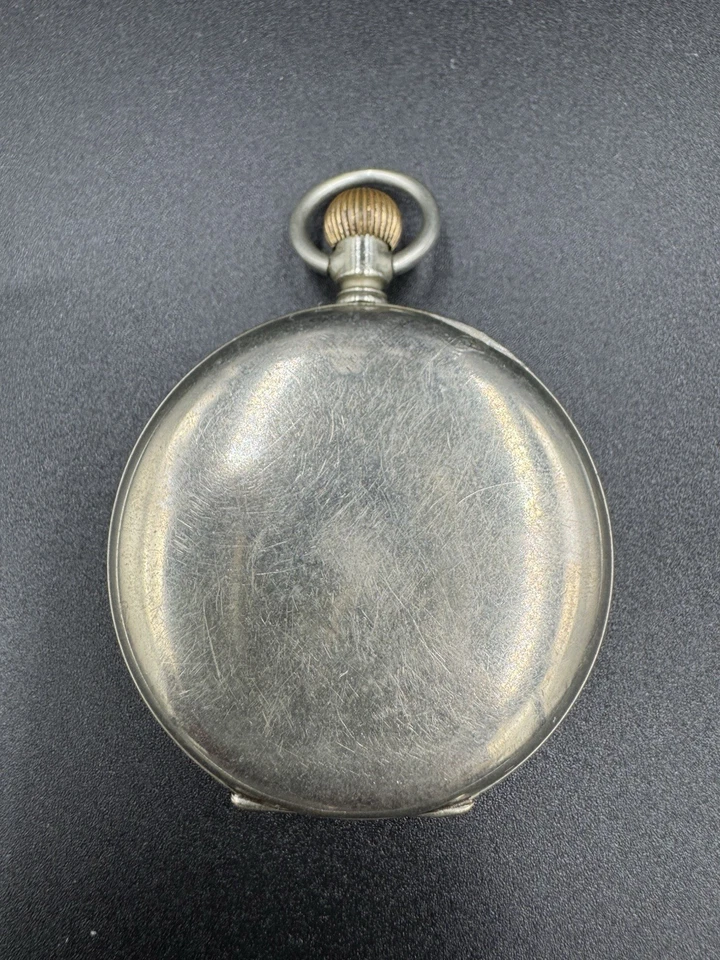 Vintage Unbranded Swiss Pocket Watch 10 Jewels Roman Numerals Cylinder Escapemen - Image 3 of 4