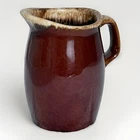 Vintage Hull Pottery USA Brown Drip Glaze Stoneware Pitcher Mug
