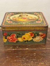 1920s Rome Gentilini Biscuits Tin Box with Children