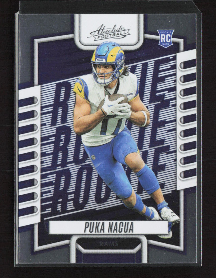2023 Panini Absolute Purple #189 Puka Nacua Los Angeles Rams Near Mint or Better
