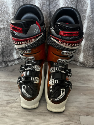 Salomon Energyzer 110 Ski Boots Men’s Size 26 Orange White black Salomon 10 Impact Energyzer 110 Ski Boot - Size Mondo 26  main image 2