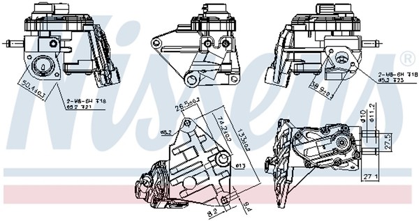 Nissens AGR Ventil ** First FIT ** 98348 Aluminium FüR VW Passat B6 Variant 3C5-image
