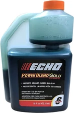 Echo PowerBlend Gold 2-Stroke Engine Oil 16 oz Bottle 50:1 Mix 6450006S