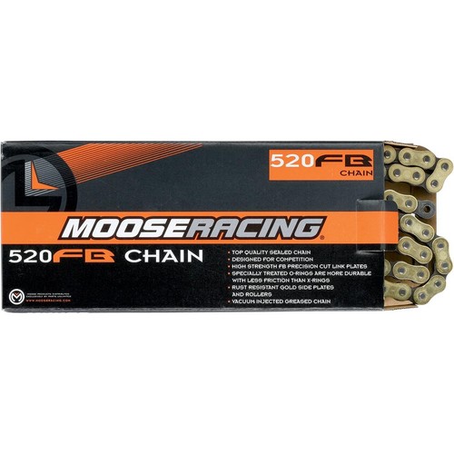 Moose Racing 520 FB O-Ring Chain Natural 1222-0103 - Picture 1 of 1