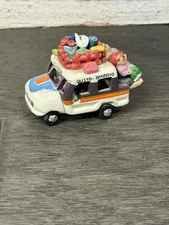 Vintage Colombian Folk Art Clay Fruit and Vegetable Truck Hand-Made Clay Disney