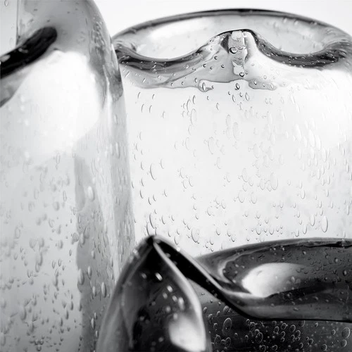 Vase CYAN DESIGN OXTAIL Clear Glass - Picture 4 of 4